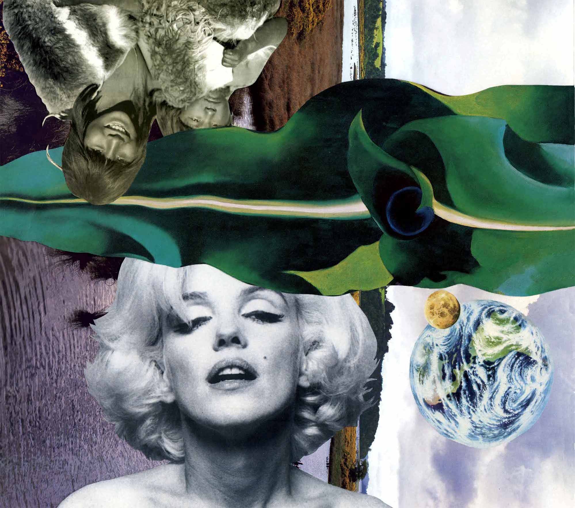 Collage parte de la colección «Marilyn Chiloé: patrimonio de la humanidad» del arquitecto Edward Rojas