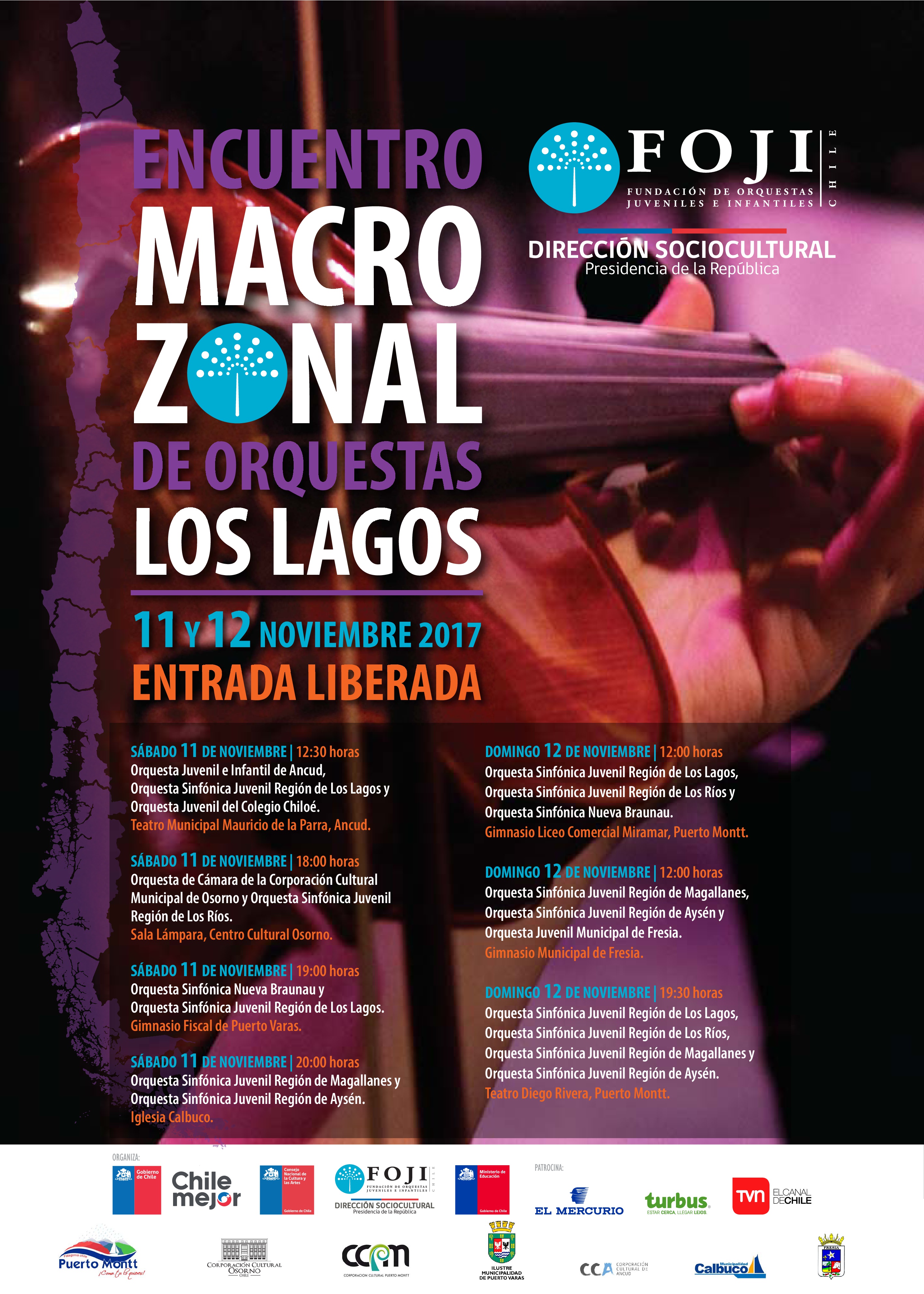 ¡Asiste al Encuentro Macrozonal de Orquestas – Los Lagos 2017!
